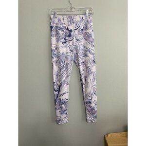 SO Hi-Rise Marble Leggings Blue Purple Size Medium Yoga Pilates